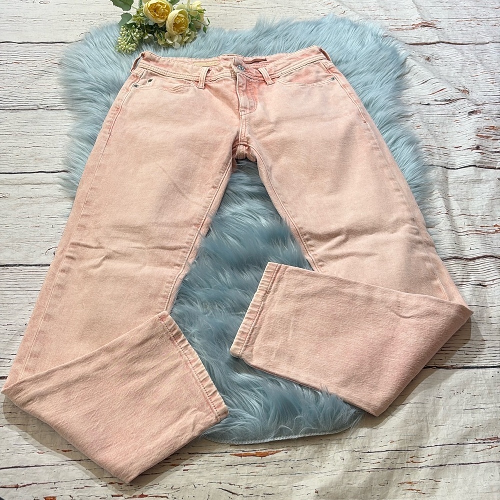 Anthropologie Pilcro The Slim Boyfriend Jean in Pink sz 25